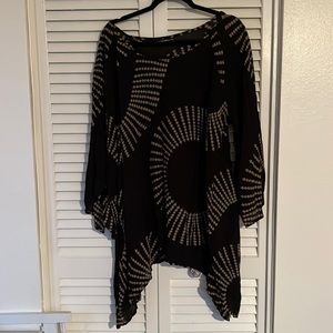 Manaola - womens O/S loose top - black